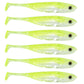 Dr.Fish 5/6 Stück Angelköder Weichplastik Silikonköder Paddelschwanz Shad Wurm Swimbait Süßwasser Barsch Forelle 70mm 80mm 100mm