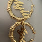 DOREMI Stainless Steel Bamboo Hoop Earrings Customize Name Earrings Bamboo Style Custom Hoop Earring With Statement Words Number