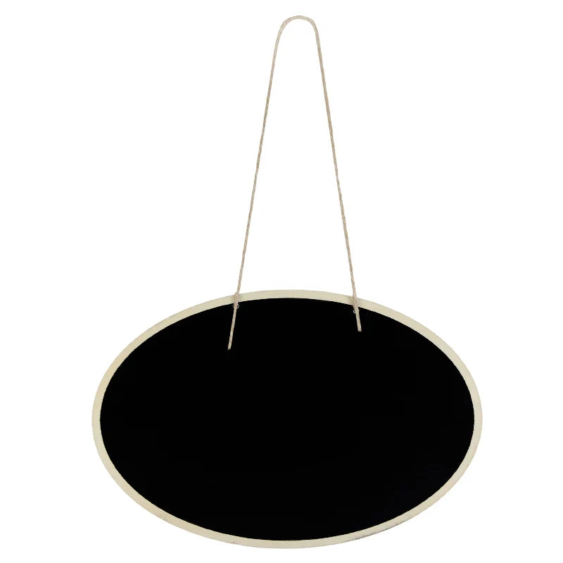 1Pc Mini Wooden Blackboard Chalkboard Single Sided DIY Message Board Home Door Wall Hanging Christmas Wedding Party Wood Plaque