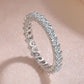 So-Bling S925 Sterling Silber Ringe für Damen Eleganter feiner Zirkonia-Ring Brauthochzeit Verlobungsring Damen Trendiger Schmuck