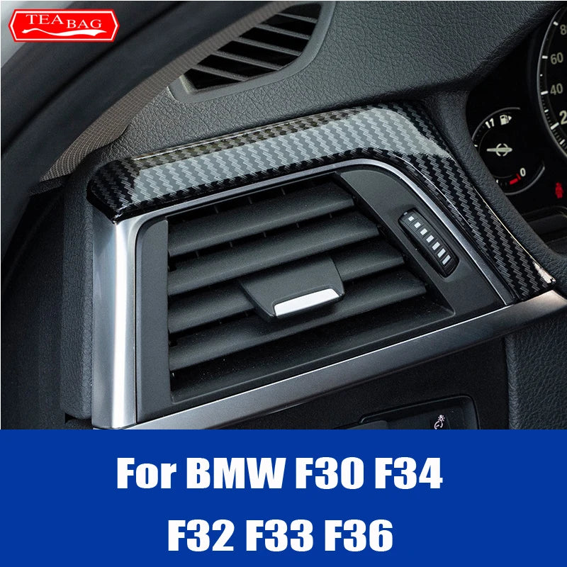 Innenverkleidung aus ABS mit Carbonfaser-Muster für die Mittelkonsole, passend für BMW F30 F34 F32 F33 F36 Zubehör 2013-2018, Auto-Styling