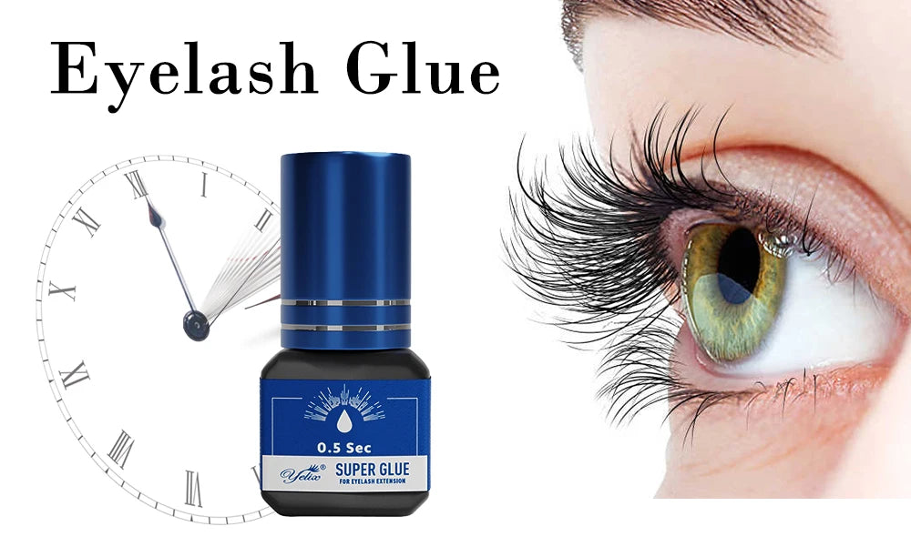 Yelix Wimpernverlängerungskleber 0,5-1 Sek. schnell trocknend Einzelwimpernkleber Empfindliche Augen Wimpernkleber Großhandel Anpassung