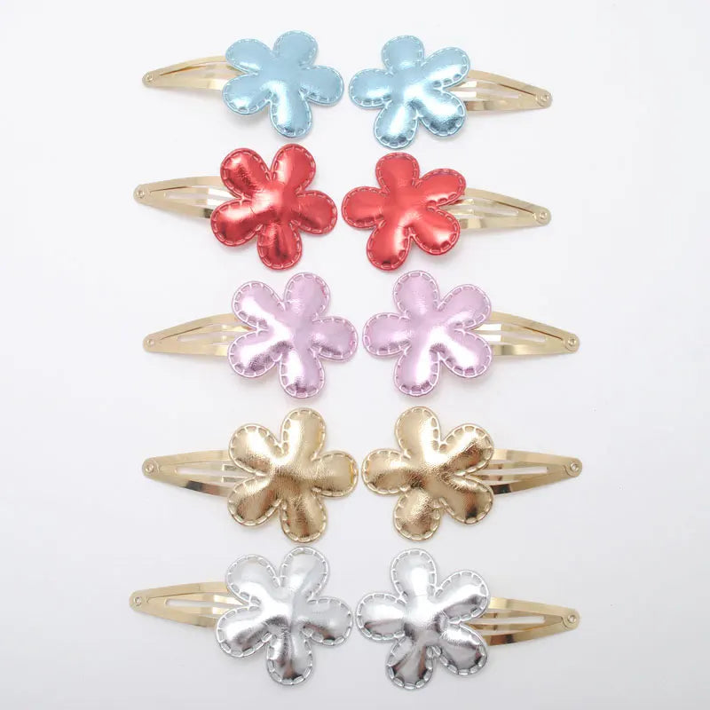 10 Stück/Los Kleine Mädchen-Haarspangen Glitzernde Herzchen Geburtstagsgeschenk Baby Mädchen Haar-Accessoires Kinder Haarspange für Kinder