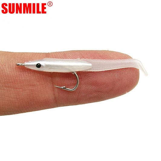 SUNMILE 30 Stk. 0.3g 35mm Aal Weichköder Angelköder Pesca Peche Wobbler Fischköder Karpfen Leurre Souple Softbaits