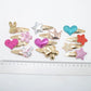 10 Stück/Los Kleine Mädchen-Haarspangen Glitzernde Herzchen Geburtstagsgeschenk Baby Mädchen Haar-Accessoires Kinder Haarspange für Kinder