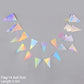 Laser Silber Papier Stern Girlande Banner Happy Birthday Party Dekoration Mädchen Junge Babyparty Hochzeit Wandbehang Dekor