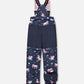 Two-Piece Play Snowsuit Navy Unicorn Print