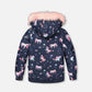 Two-Piece Play Snowsuit Navy Unicorn Print