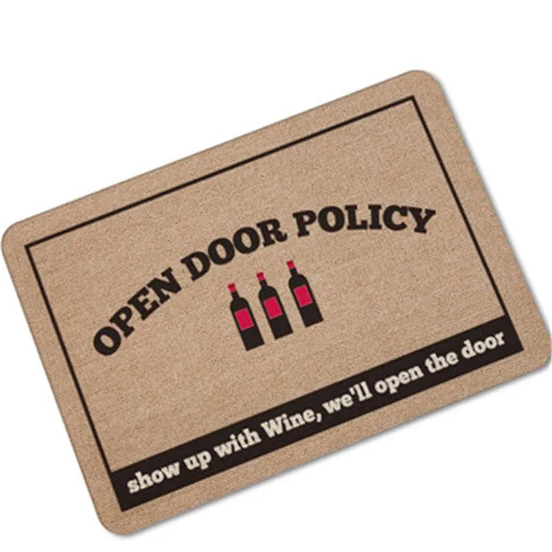Humorous Funny Doormat Saying Quotes If You Forgot The Wine Go Home Floor Mats Non-slip Kitchen Rugs Bathroom Christmas Gift