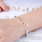 DOTEFFIL 925 Sterling Silver 18 Inch Chain Water Drops Chain Necklace Bracelet Earring Ring Set For Women Wedding Jewelry