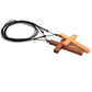 MX001 Katholisches Kreuz Halskette Jesus Christus Anhänger Choker Retro Schmuckstil Naturholz Halskette Großhandel Amulett