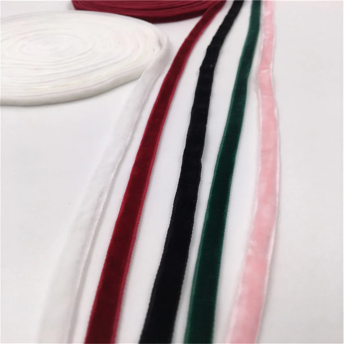 6mm Double Face Nylon Velvet Ribbon Wedding Party Decoration Handmade Gift Wrapping Hair Bowknot DIY Christmas 1/3/5Yard