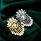 Elegante natürliche Süßwasserperlen-Quastenbroschen Luxus Glänzende Zirkonia-Blumenbrosche Anstecknadel für Damen Schmuck Weihnachtsgeschenke