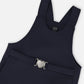 Milano Jumper Dress Navy Blue With Buckle Detail