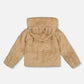 Faux Fur Hooded Jacket Nougat