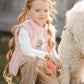 Corduroy Puffy Sleeveless Vest Dusty Pink