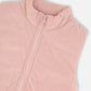 Corduroy Puffy Sleeveless Vest Dusty Pink