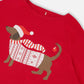 Adult Men Organic Cotton Two-Piece Pajama Set Red And White Fairisle