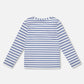 Super Soft Long Sleeve Striped Jersey T-Shirt Light Blue