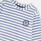 Super Soft Long Sleeve Striped Jersey T-Shirt Light Blue