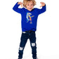 Long Sleeve Jersey Tee Blue
