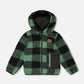 Reversible Mid-Season Sherpa Jacket Teal Plaid
