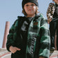 Reversible Mid-Season Sherpa Jacket Teal Plaid