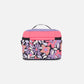 Lunch Box Black Retro Flower Print