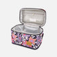 Lunch Box Black Retro Flower Print