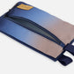 Double Pencil Case Blue And Beige Gradient