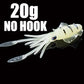SUNMILE Angel-Gummiköder Tintenfisch 20g/60g/80g/100g/120g/150g Leuchtend/UV-Tintenfisch-Jig Angelköder für Meeresangeln Wobbler Köder