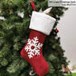 Gestrickte Weihnachtssocke Sockenbeutel Neujahrsgeschenk Bonbontüten Weihnachtsdekorationen für Zuhause Christbaumschmuck Natal