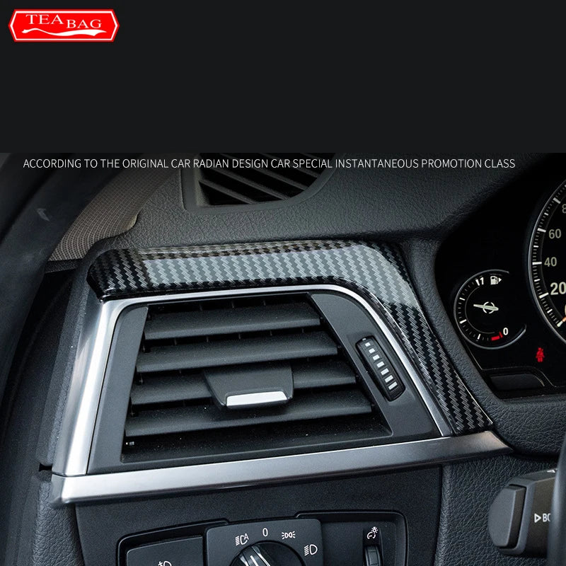 Innenverkleidung aus ABS mit Carbonfaser-Muster für die Mittelkonsole, passend für BMW F30 F34 F32 F33 F36 Zubehör 2013-2018, Auto-Styling