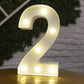 Letter Alphabet LED Lights Luminous Number Lamp Decor Battery Night Light for Home Wedding Birthday Christmas Party Decoration