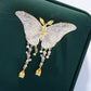 Süße Schmetterlingsdame Brosche Weihnachtsgeschenk Schmuck Luxus Zirkon Brosche Damen Mode Insekten Anhänger Brosche
