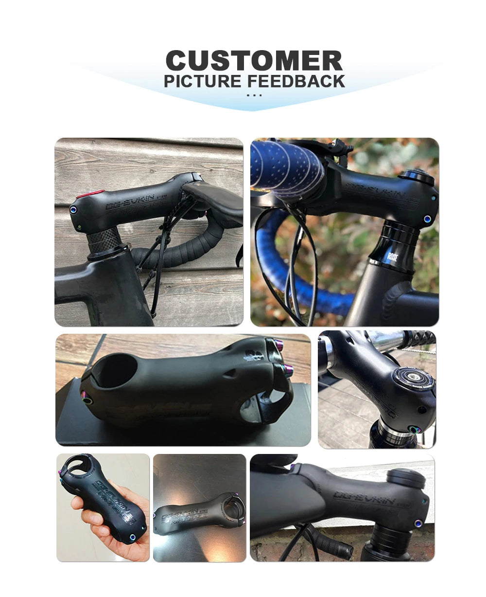 OG-EVKIN BS-004 T1000 Carbon MTB Bicycle Stem 6/17 Degree 31.8MM Carbon Road Bike Stem Positive and Negative Cycling Power Parts