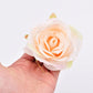 30pcs/7-8cm White Rose Artificial Silk Flower Heads DIY Wedding Home Birthday Party Decoration Wreath Scrapbooking Fake Flowers