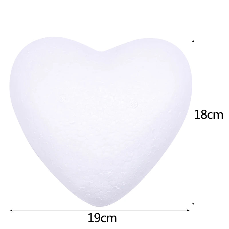 Polystyrene Styrofoam Foam Ball Rose Bear White Heart Craft For DIY Home Party Decoration Wedding Birthday Christmas Party Gift