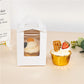 StoBag 10 Stück Cupcake-Box mit Klarsichtfenstergriffen Kuchengeschenke Geburtstag Weihnachtsfeier & Event Handgemachte Dessert-Lebensmittel 1 Loch