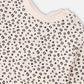 Organic Cotton Jersey Sweater And Pants Set Peach Animal Print