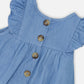 Light Blue Chambray Dress And Bloomer Set Light Blue