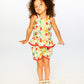 Viscose Top White Daffodil Print