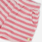 Striped Shorts Pink And White