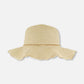Flower Straw Hat Beige