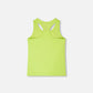 Organic Cotton Jersey Tank Top Lime Green With Screen Print