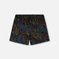 Swim Trunks Black Dinosaur Print