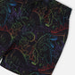 Swim Trunks Black Dinosaur Print