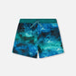Swim Trunks Blue Waves Print
