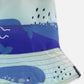 Recycled Polyester Beach Hat Blue Whale Print