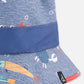 Recycled Polyester Beach Hat Blue Marine Animal Print